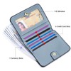 Toughergun Women’s Small Slim Leather Wallet with RFID Protection, Compact