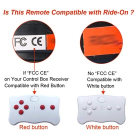 （ TX10 ） 2.4G Bluetooth Remote Control Remote Controller Transmitter Accessories for Kids Electric Ride On Toy Wrangler Ride On Car Match CE-FCC Control Box Receiver