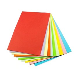 100 Sheets of Coloured Paper A4, Colourful Paper, Craft Paper, Colourful 80 g/m², Folding Paper, Coloured Paper A4 for DIY Craft Projects Crafts (10 Colours)
