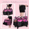 Extra-Large Rolling Cleaning Caddy with Wheels,Cleaning Caddy Bag with Detachable