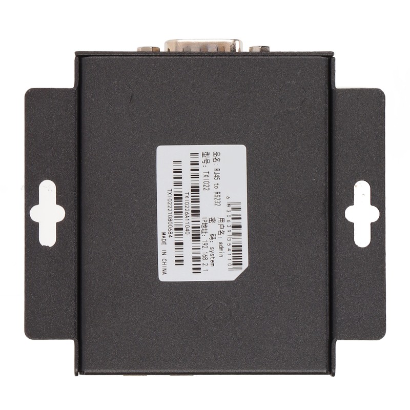 RS232 to RJ45 Converter 10/100M Data Rate 300bps to 230400bps