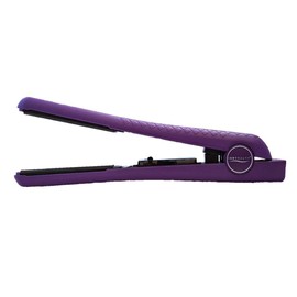 ISO Beauty Spectrum Pro Flat Iron Hair Straightener 100% Solid Ceramic 1.25" Plates with Adjustable Temperature 140-450F (Purple)
