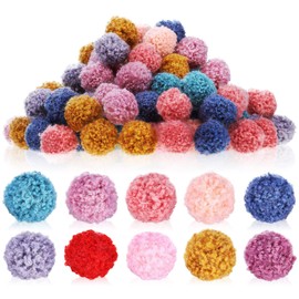 Ciieeo Pack of 200 Assorted Pom Poms Pom Poms B?lle Craft Pom Pom B?lle Colour Fuzzy Pompoms for DIY Craft Decorations