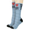 Accounting Socks I Love Spreadsheets 1-Pair Novelty Crew Socks