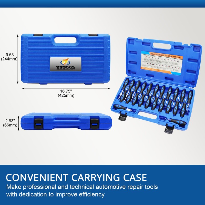 YSTOOL Terminal Release Kit, Universal Wire Connector Removal Pin Extractor