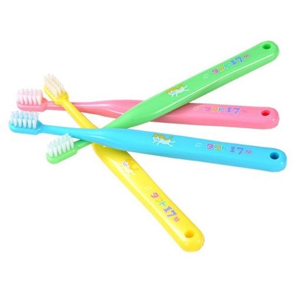 o-rarukea Stains Toothbrush Medium x 4 Pieces Assorted