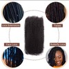 Afro curly Bulk hair:_1b (black)_10 inch