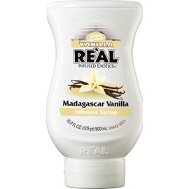 Vanilla Reàl Infused Exotics, Madagascar Vanilla Infused Syrup, 16.9 FL OZ Squeezable Bottle (Pack of 3)