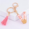 Rohans Pink and Gold Resin Alphabet Initial Letter Keychain, Bag