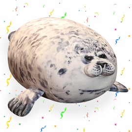 PLNVNVP Seal Plush Cute Seal Pillow Seal Cuddly Toy Plush Toy Sleeping Pillow Toy Seal Plush Toy Stuffed Toy Chubby Blob Seal Pillow Cushion for Children (30 cm, Blue)