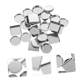 minkissy Eyeshadow Dispenser 30pcs Empty Metal Pans for Makeup Palette Aluminum Plate