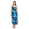 Matchable Family Hawaiian Luau Sweetheart Maxi Dress, Sunset Blue, Women,