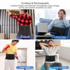 Heated Back Brace with Massage, Rechargeable Heating Belt