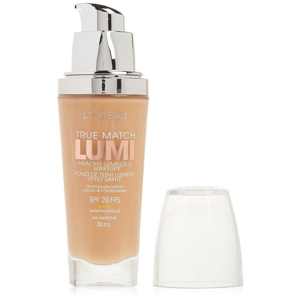 L’Oréal Paris True Match Lumi Healthy Luminous Makeup, W4 Natural Beige, 1 fl; oz.