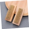 Baluue 4pcs Double Sided Nail Brush Wooden Manicure Brush for