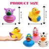 Assortment Rubber Duck Toy Duckies for Kids, Bath Birthday Gifts