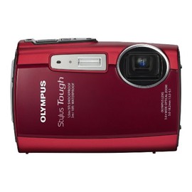 OM System Olympus Tough 3000 12 MP Digital Camera with 3.6X Wide Angle Zoom and 2.7-inch LCD (Red) (Renewed)