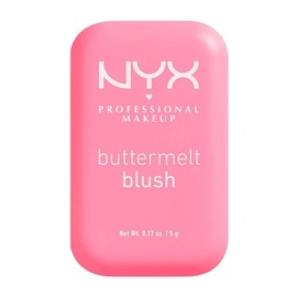 NYX Professional Makeup Buttermelt Blush, rubor en polvo de alta pigmentación, fórmula vegana, manteca de mango, almendra y karité, acabado suave hasta por 12H, 5g – Tono Butta Together (Rosa claro)
