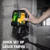 PREXISO Laser Level with Tripod Self Leveling 100Ft Rechargeable Line