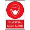 Please Wear A Face Mask/covering at all times, Prevent the