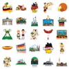 Germany Stickers for Laptop(50 Pcs),Gift for Kids Teens Adults Girl,Germany