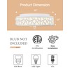 VICNIE 2-Light Flush Mount Ceiling Light, 12 inch Modern Ceiling