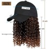 YEKEYI Headband Wig Human Hair Wigs Baseball cap Wig Curly