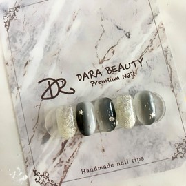 Dara Beauty February Art of the MonthBlack Vertical Gradient Nail❣ / 다라뷰티 2월 이달의아트블랙 세로그라데이션네일❣