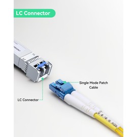 LINOVISION 10GBase-ER BIDI SFP+ Transceiver, 1310nm SMF, up to 10km, Duplex LC Connector, 10Gbps BIDI SFP+ Optical Transceiver for POE Switches with 10G SFP Port