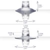 Com-Four® decorative suction cup holders for fairy lights and decoration
