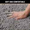Smarcute Luxury Bath Mat for Bathroom Chenille Bathroom Mat Water