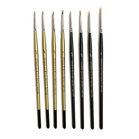Studio 22 Fine & Micro Detail Paint Brush Set of 8