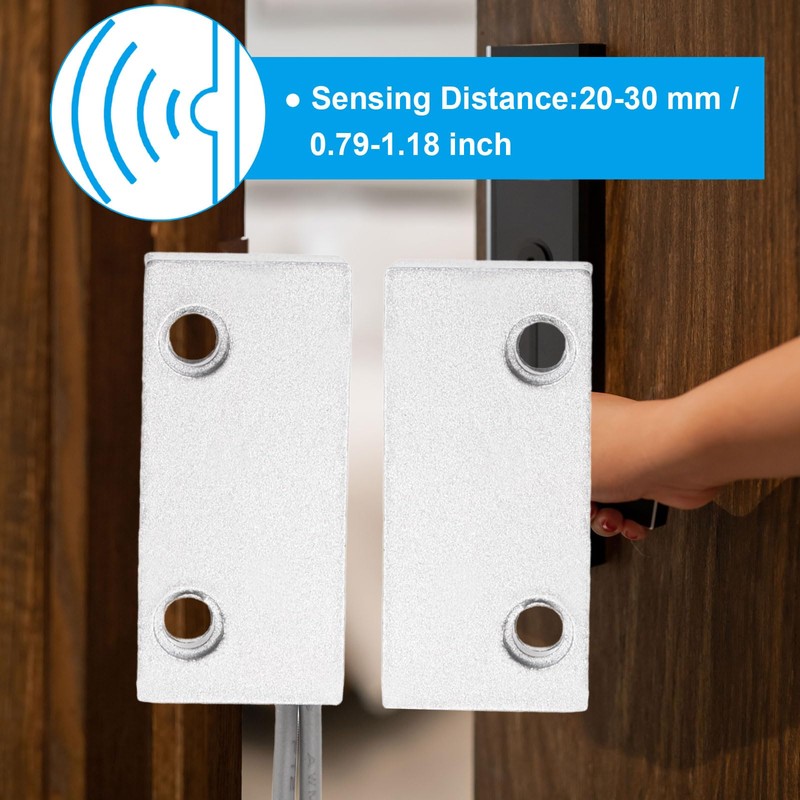 PATIKIL Security Rolling Door Contact, 0-100V/0.5Amp Magnetic Reed Switch Alarm