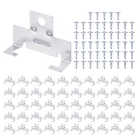 PATIKIL 50 Pcs Recessed Light Clips Downlight Housing C Clips, 304 Stainless Steel Can Light Clip with Fixture Screws for 5 to 6 Inch Retrofit Cans Down Light Recessed Lighting