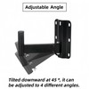 ZSHIGANMA PA Speaker Wall Mount, Dual/Pair Heavy Duty Adjustable Speaker