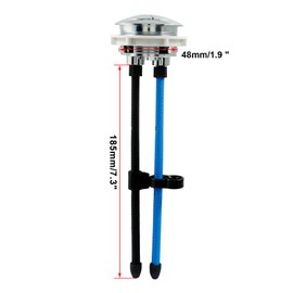 Bonsicoky Toilet Push Button 48mm Thread Diameter, Dual Push Flushing Toilet Tank Button for Toilet, 1 Pcs