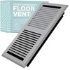 Home Intuition Contemporary 4x12 Inch Decorative Floor Register Vent with