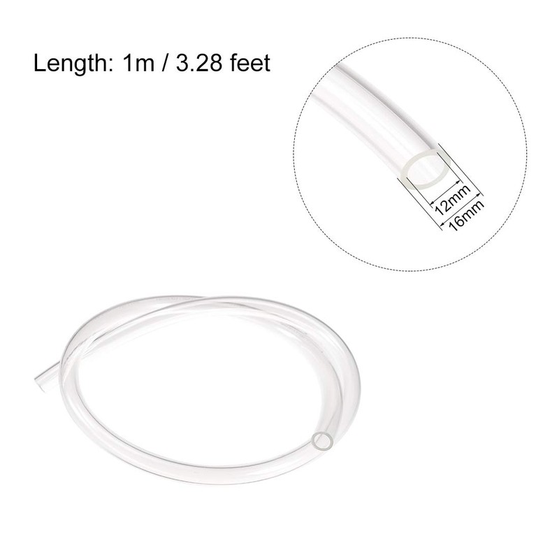 sourcing map Pneumatic Air Tubing, 16mm OD x 12mm ID