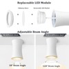 YindaLux LED Surface-Mounted Spotlight, White, Diameter 64 x 100 mm,
