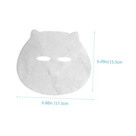 Mipcase 100 Sheets Disposable Baby and Kids Facial Mask Paper for Poultice and Hydration, Home DIY Care, Kids Spa Face Mask, Face Care Mask