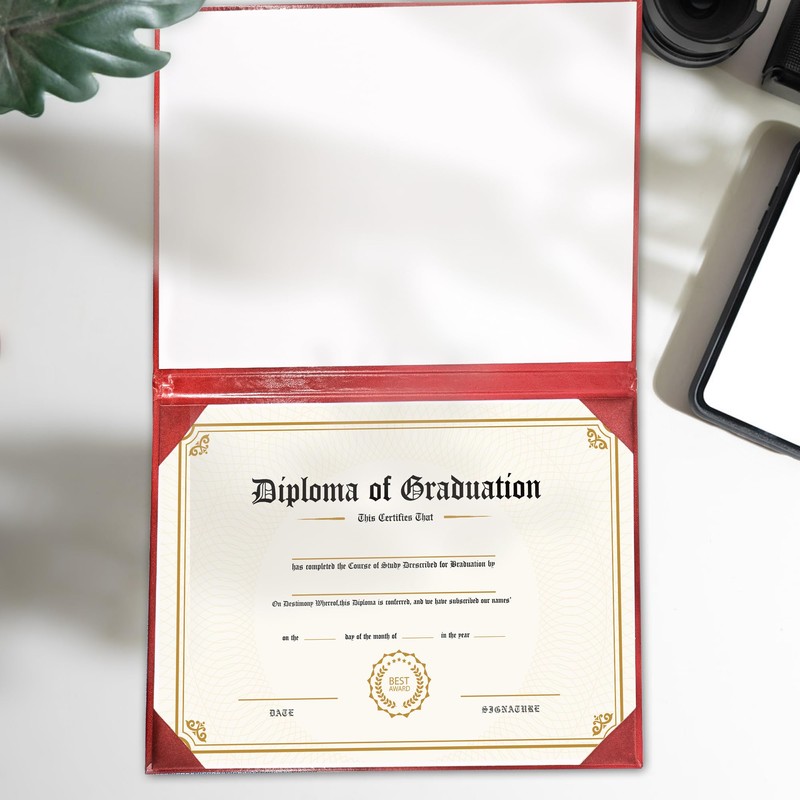GraduationMall A4 Certificate Holder Diploma Document Cover Award Protective Cover