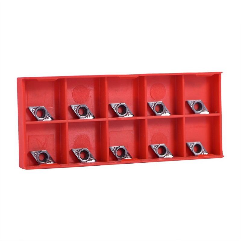 Qiilu 10pcs CNC Inserts CNC Carbide Blades Carbide Carbide Rhombic