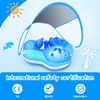 LAYCOL Baby Swimming Float with UPF50+ Sun Canopy Baby Floats