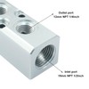 Litoexpe 2 Way Pneumatic Manifold Air Distribution Block, G1/2 Supply