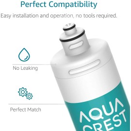AquaCrest AQUA CREST I2000 2 Under Sink Water Filter, Replacement for Everpure i2000
