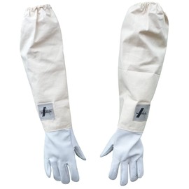 AGS Beekeeper Gloves Goatskin Bee Keeping Gloves Beekeeping Bee Gloves Protection (Medium)
