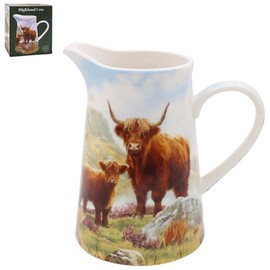 The Leonardo Collection Highland Cow Jug Macneil Studios for Home & Office | Stylish Cream & Milk Jug for Multiple Use in Kitchen | Ideal Ceramic or Glass Jug for Cream, Gravy & Home Décor