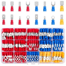 280 Pcs Crimp Connectors, Wire Ferrules Kit - Electrical Terminal Ferrules Crimp Connector Ring Crimps for Automotive, Car, Motorcycle Repairs