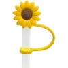 4Pcs Yellow Sunflower Straw Plug Reusable Splash Proof Plugs Kitchen