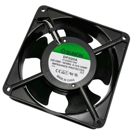 Sunon, Fan Item No.: DP200A2123XST External Dimensions: 120x120x38 mm, AC, 230V, 2700rpm, Max. Volume: 44dB(A), Plain Bearing